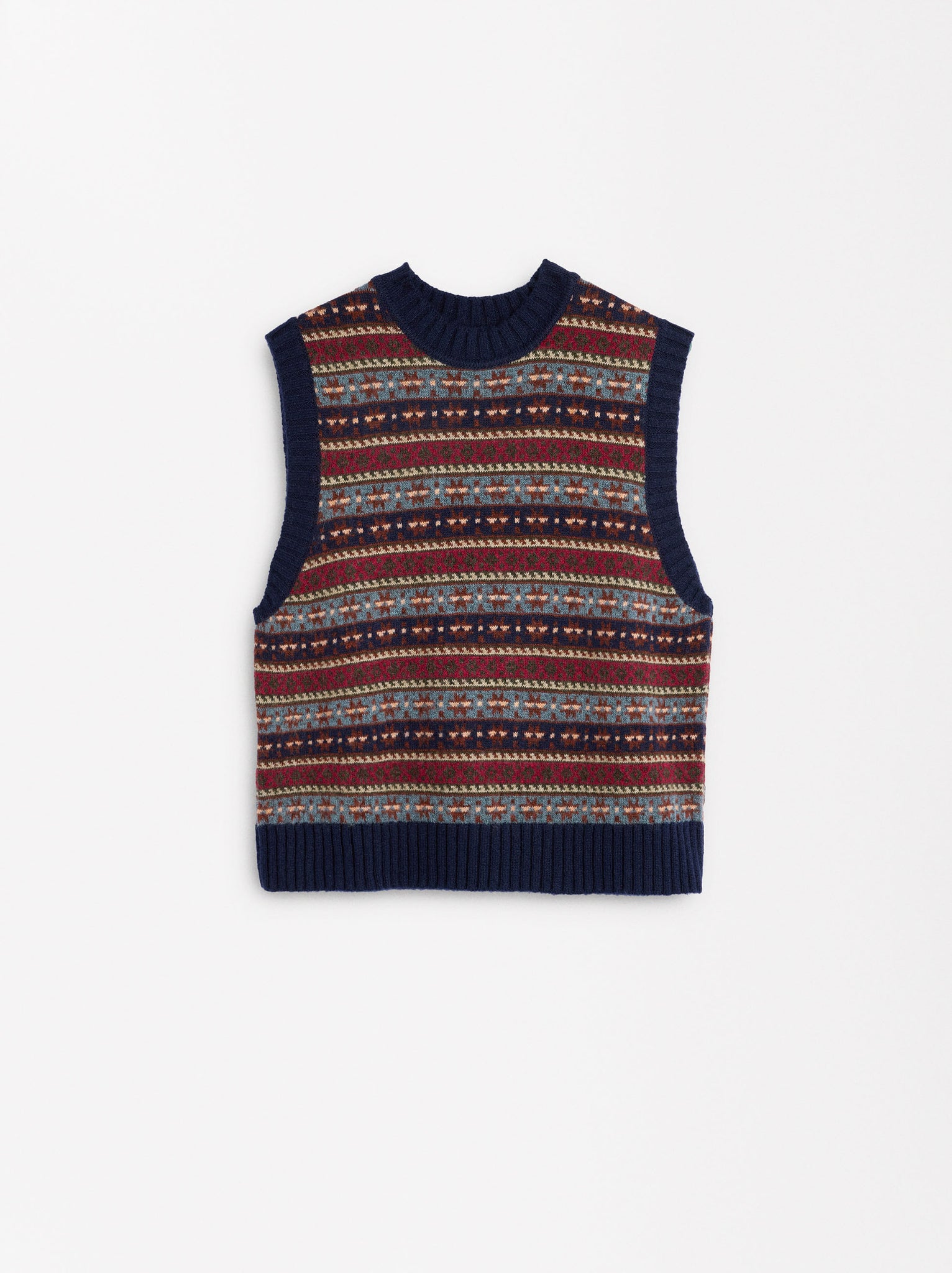 Jacquard Knit Vest