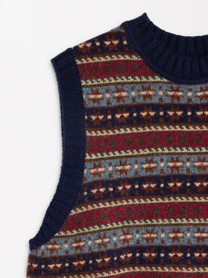 Jacquard Knit Vest