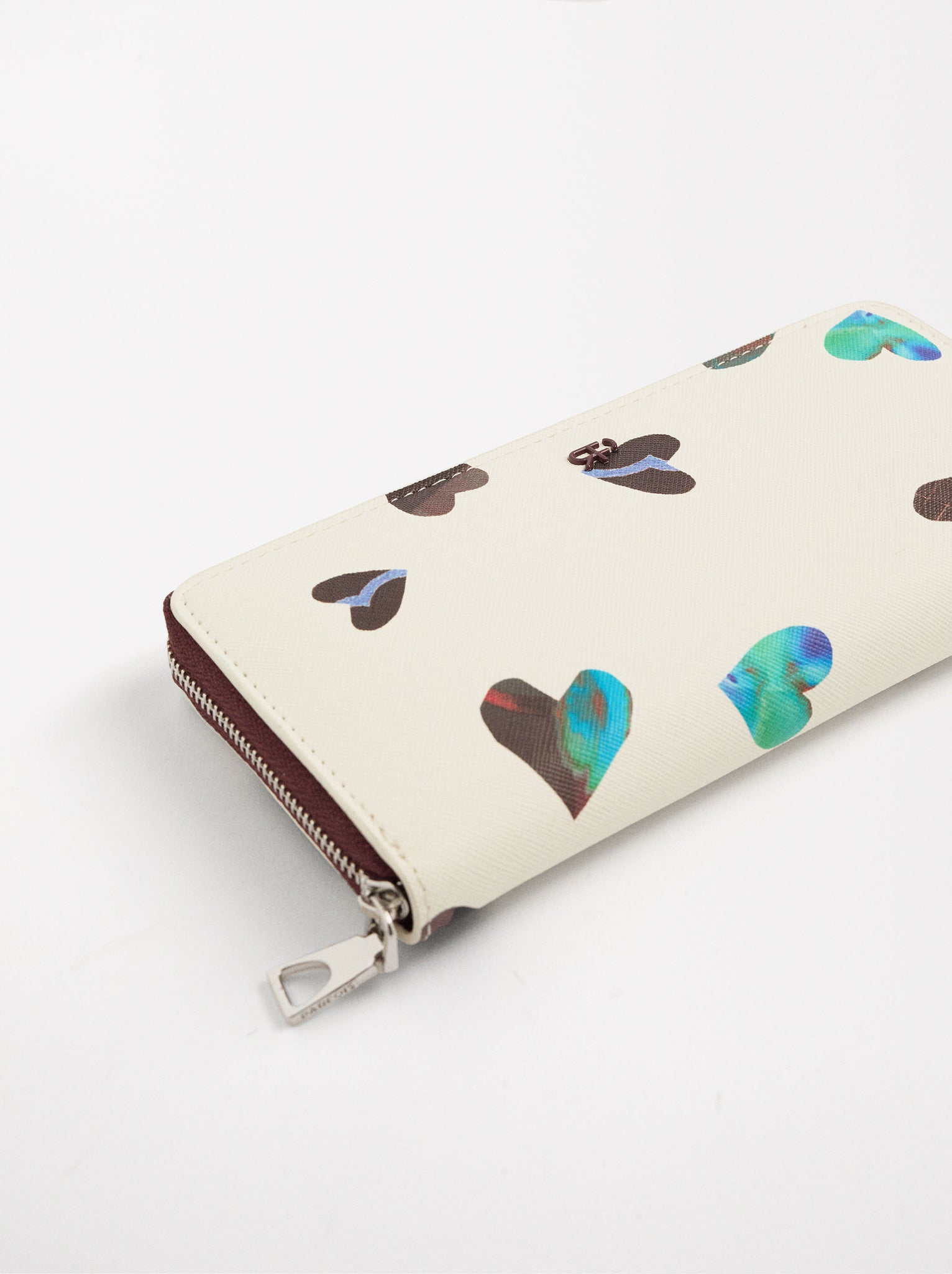 Heart-Printed Wallet