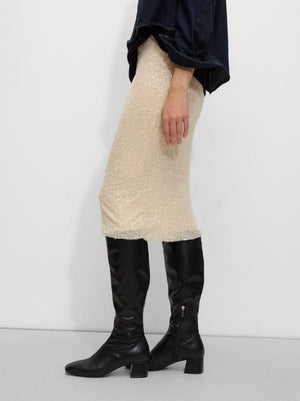 Midi Skirt With Sequins