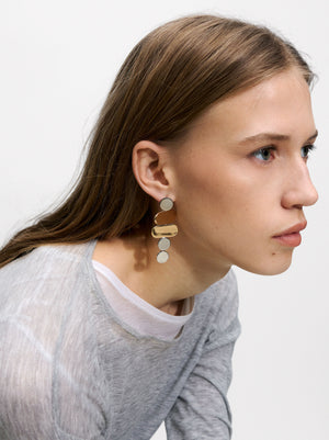 Bicolor Geometric Earrings