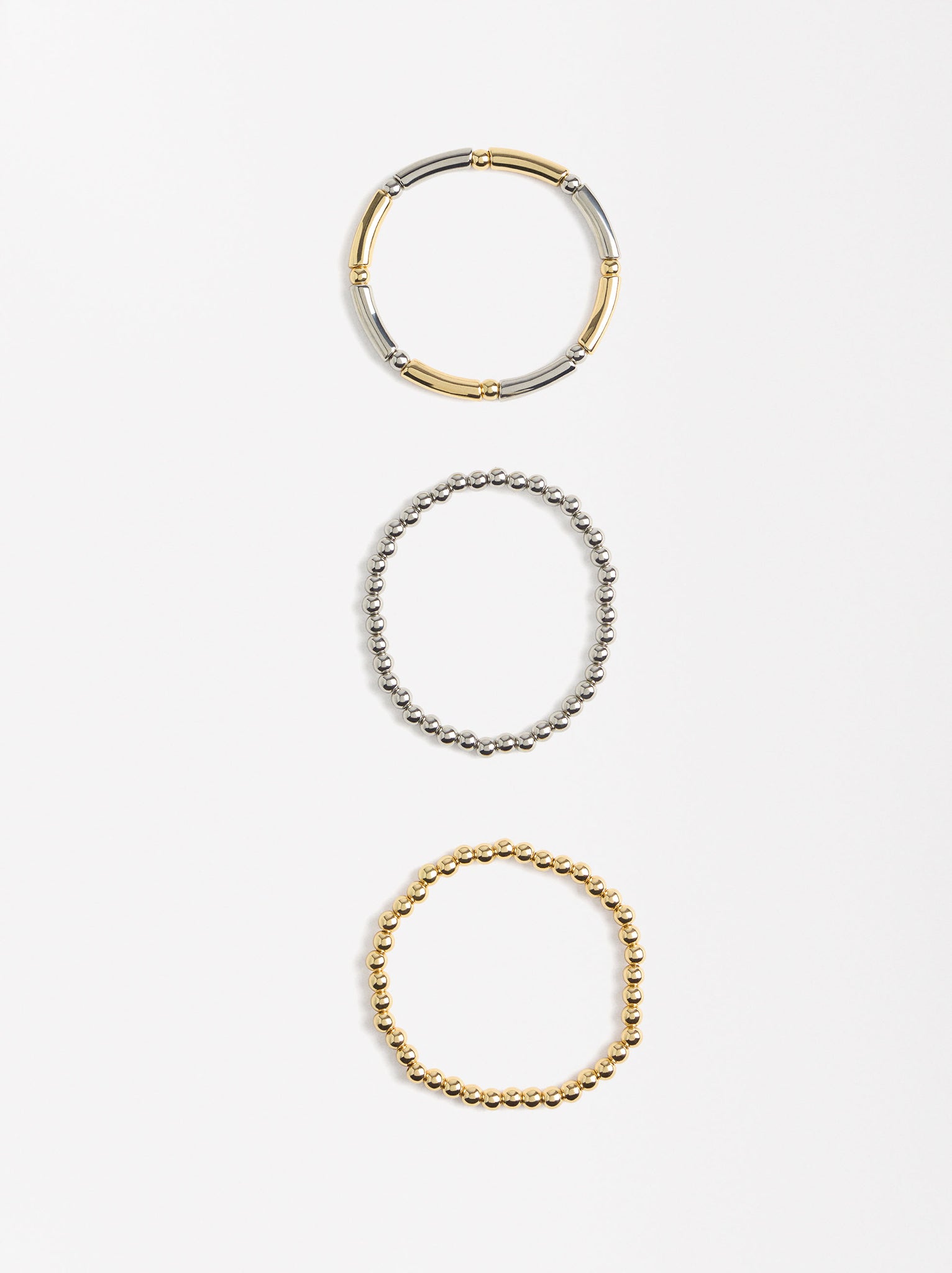 Bicolor Elastic Bracelet Set