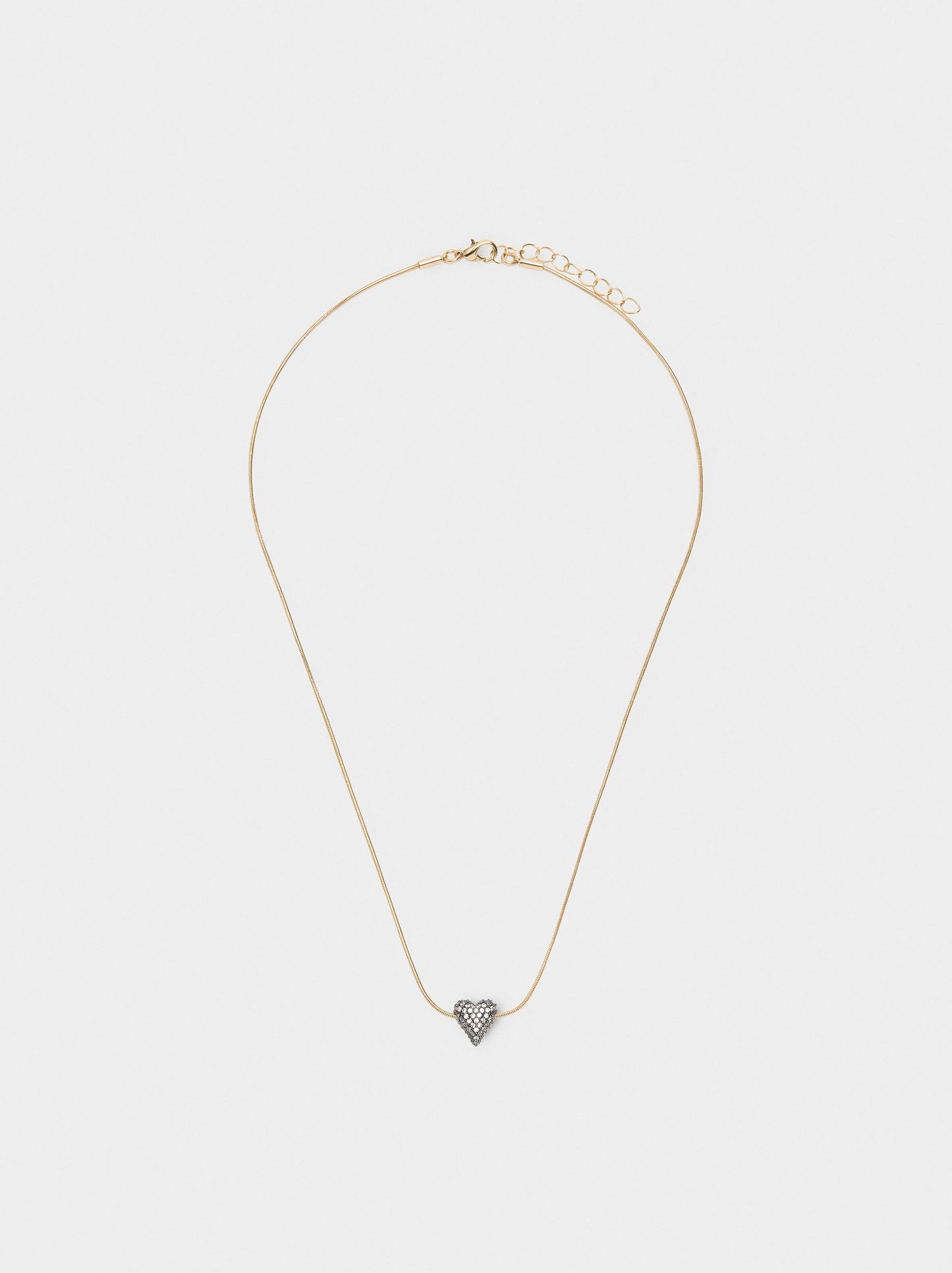 Heart Pendant Necklace With Zirconia
