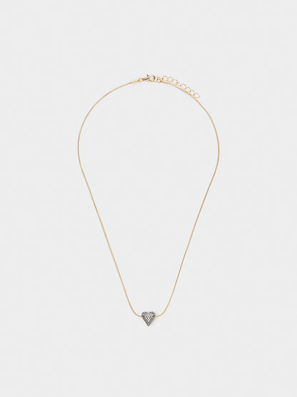 Heart Pendant Necklace With Zirconia