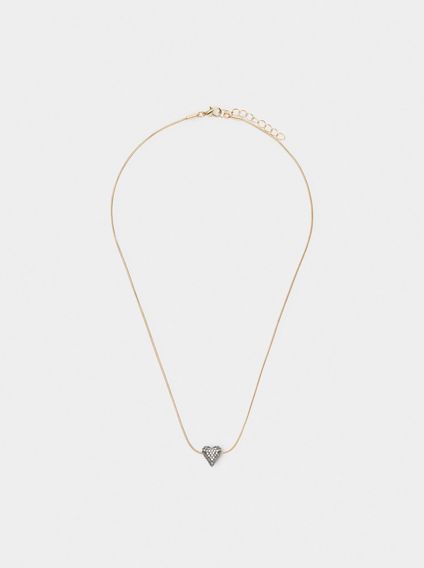 Heart Pendant Necklace With Zirconia