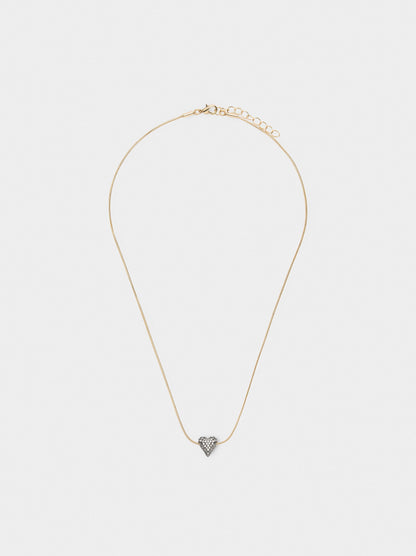 Heart Pendant Necklace With Zirconia