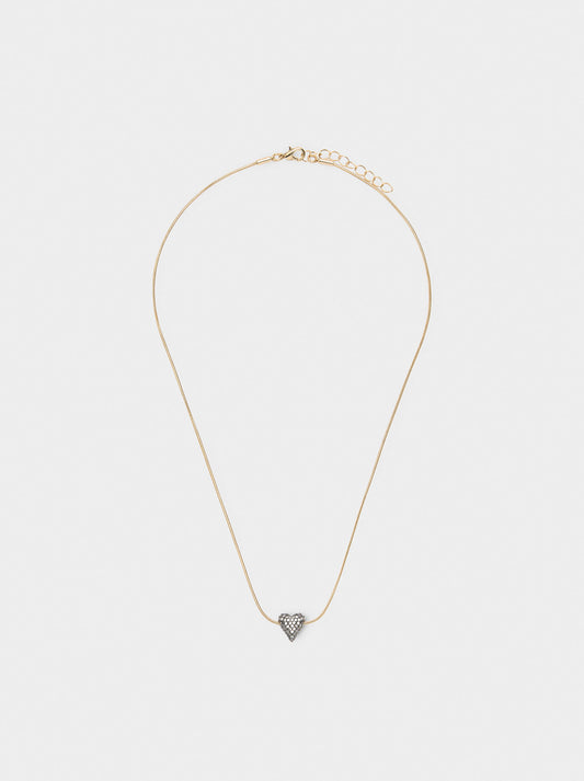 Heart Pendant Necklace With Zirconia