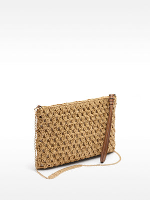 Envelope Bag With Straw Effect