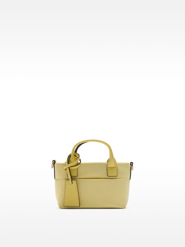 Mini Shoulder Strap Bag With Velvety Effect