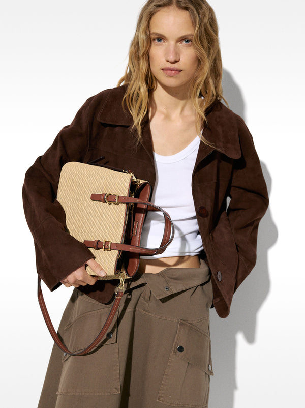 Raffia Effect Tote Bag