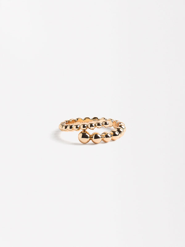 Crossed Ring With Spheres
