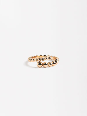 Crossed Ring With Spheres