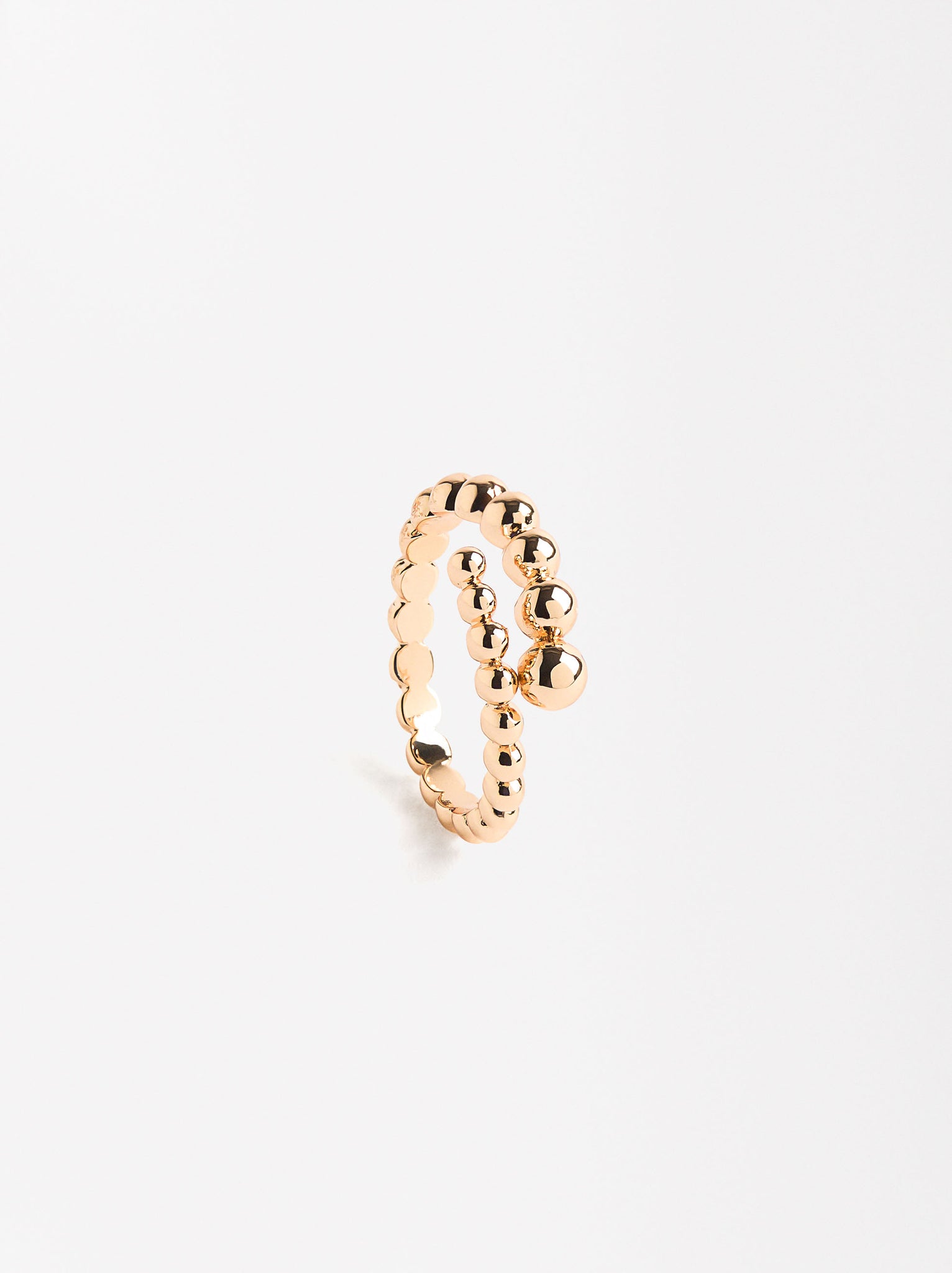 Crossed Ring With Spheres