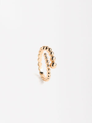 Crossed Ring With Spheres