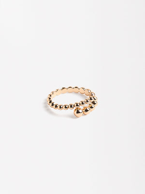 Crossed Ring With Spheres