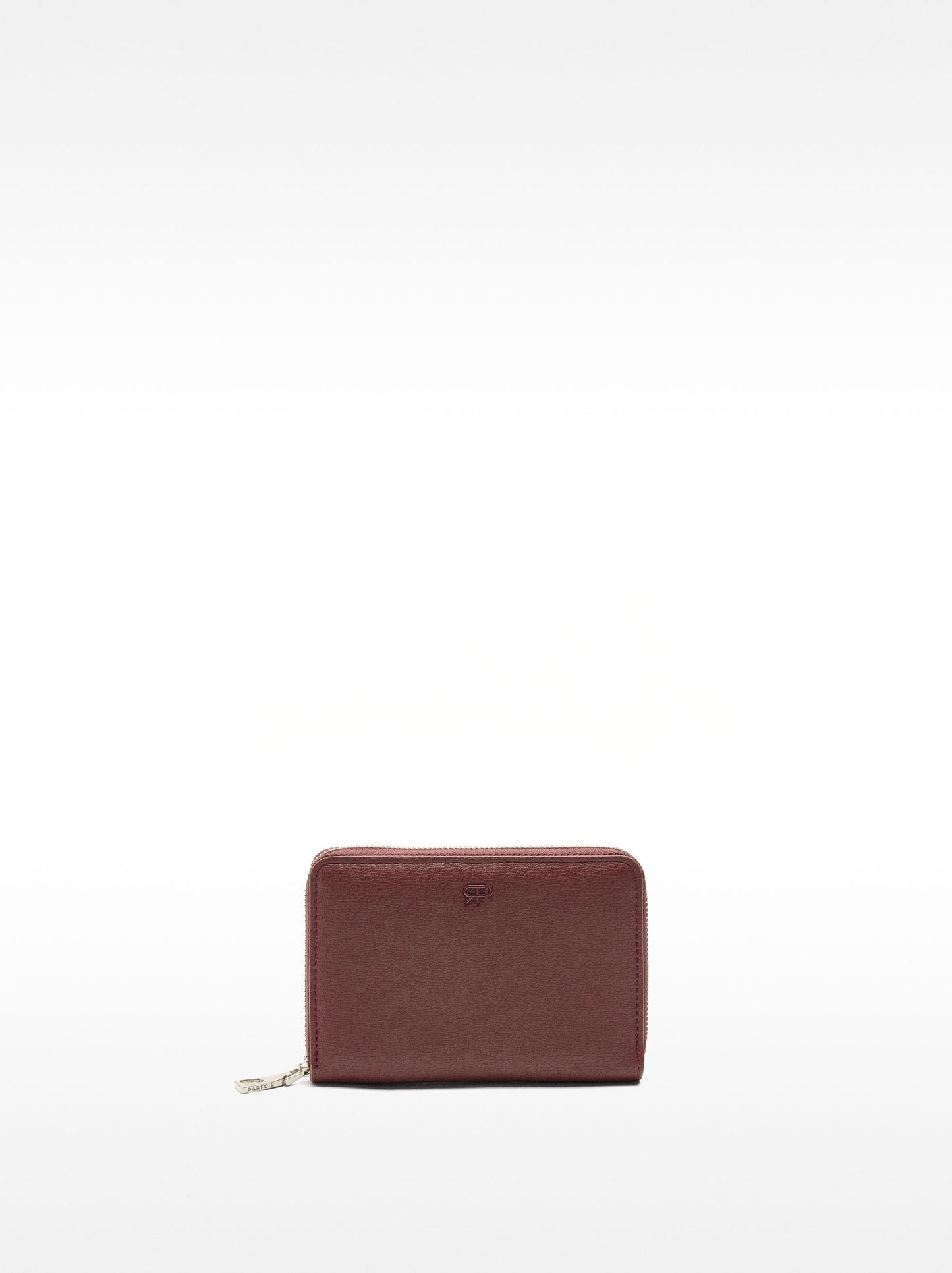 Wallet With Texture And Zipper
