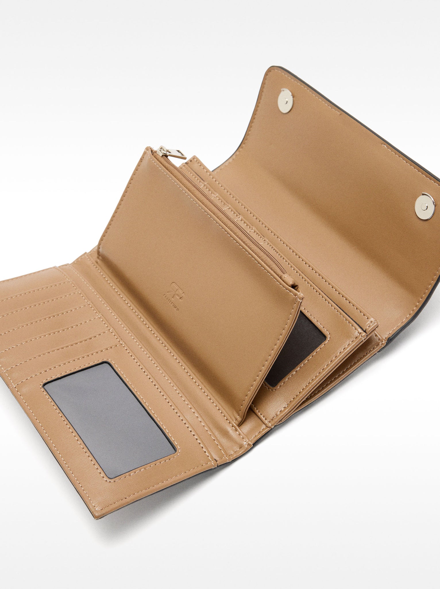 Squares-Printed Wallet L