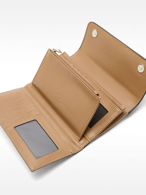 Squares-Printed Wallet L