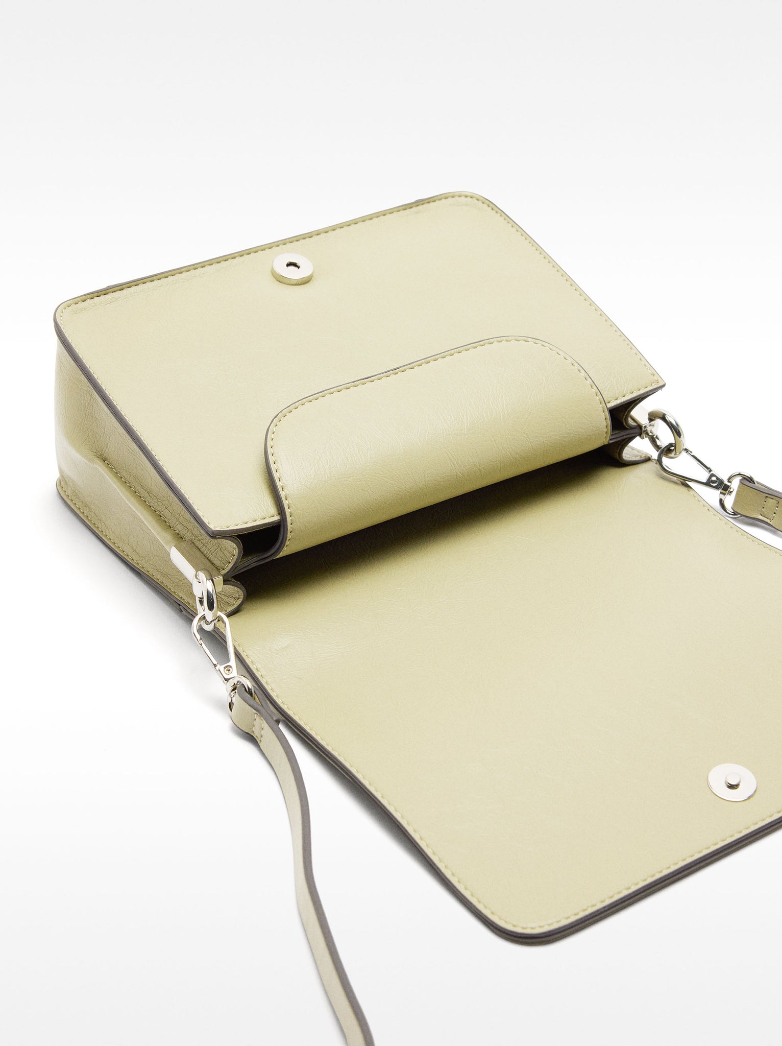 Shoulder Bag With Flap Closure
