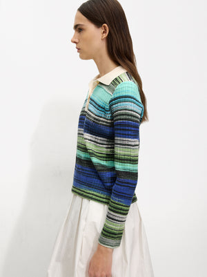 Striped Knit Sweater