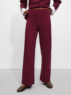 Straight-Leg Mid-Rise Trousers