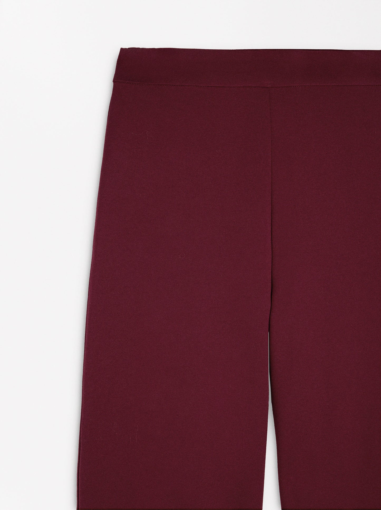 Straight-Leg Mid-Rise Trousers