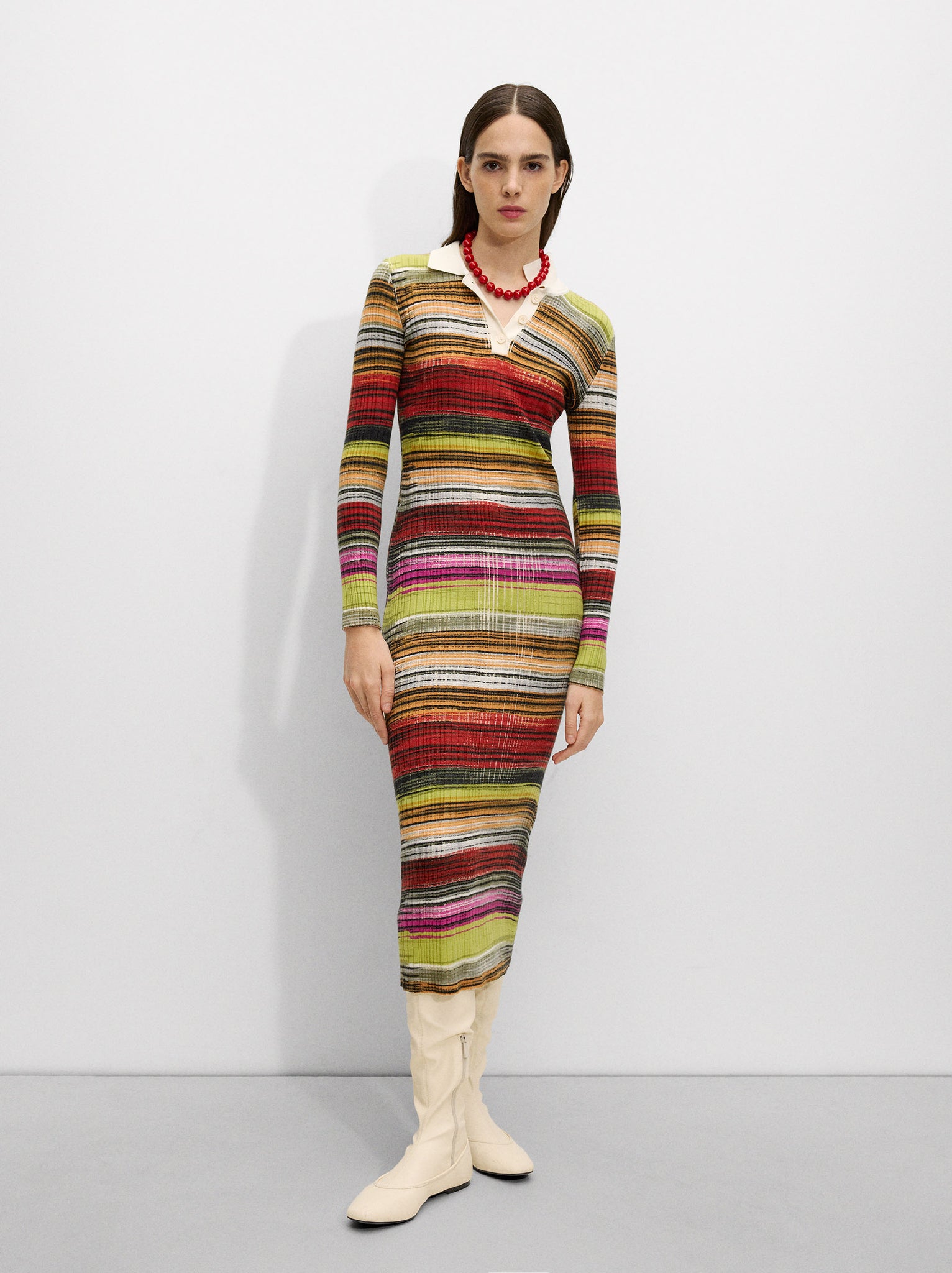 Knit Striped Dress