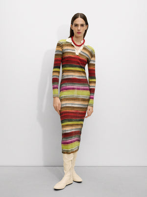 Knit Striped Dress