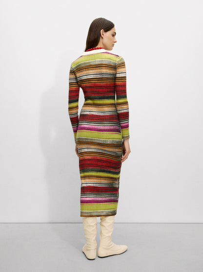 Knit Striped Dress
