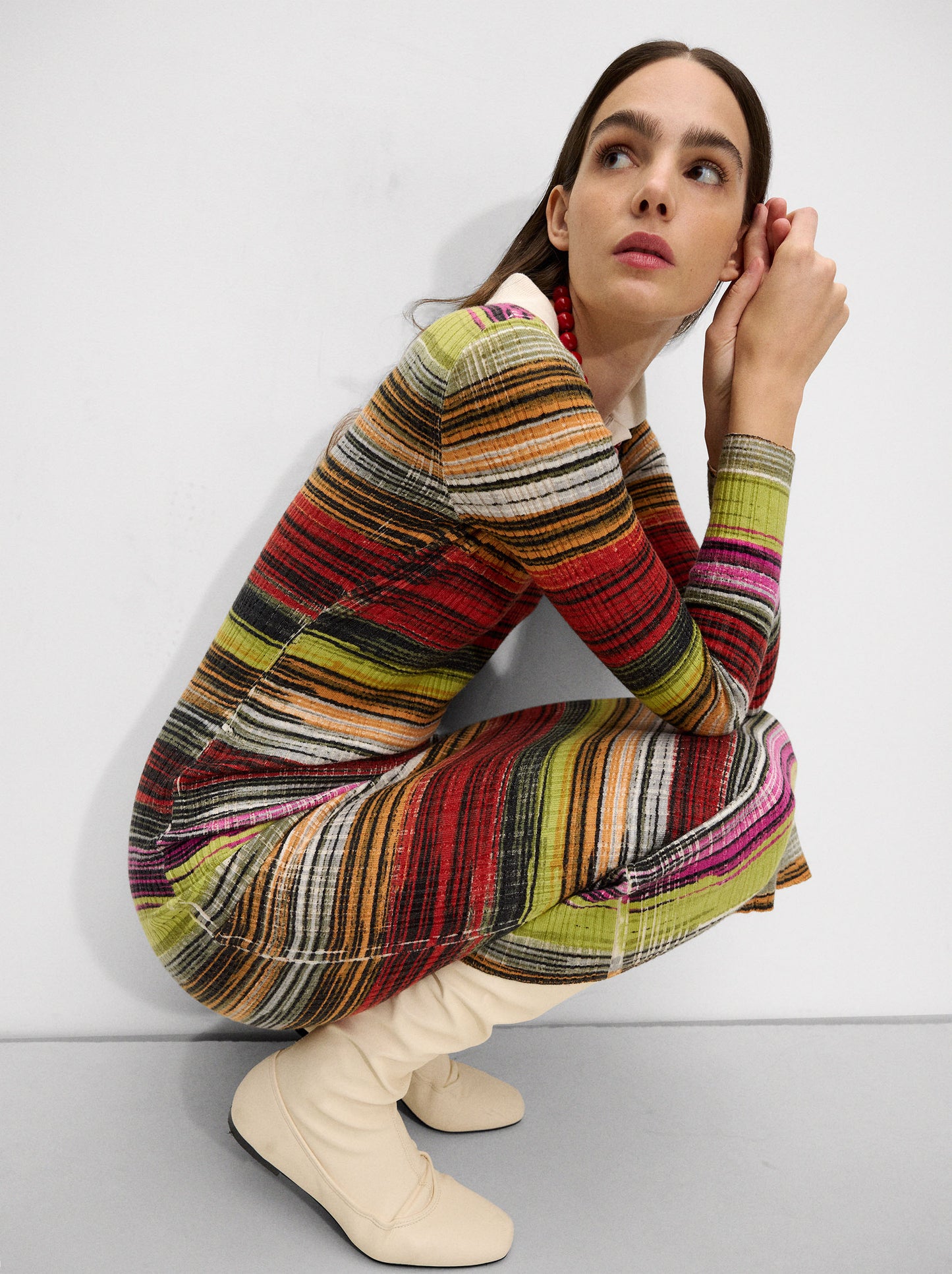 Knit Striped Dress