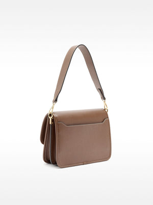 Crossbody Bag With Straw Effect And Flap
