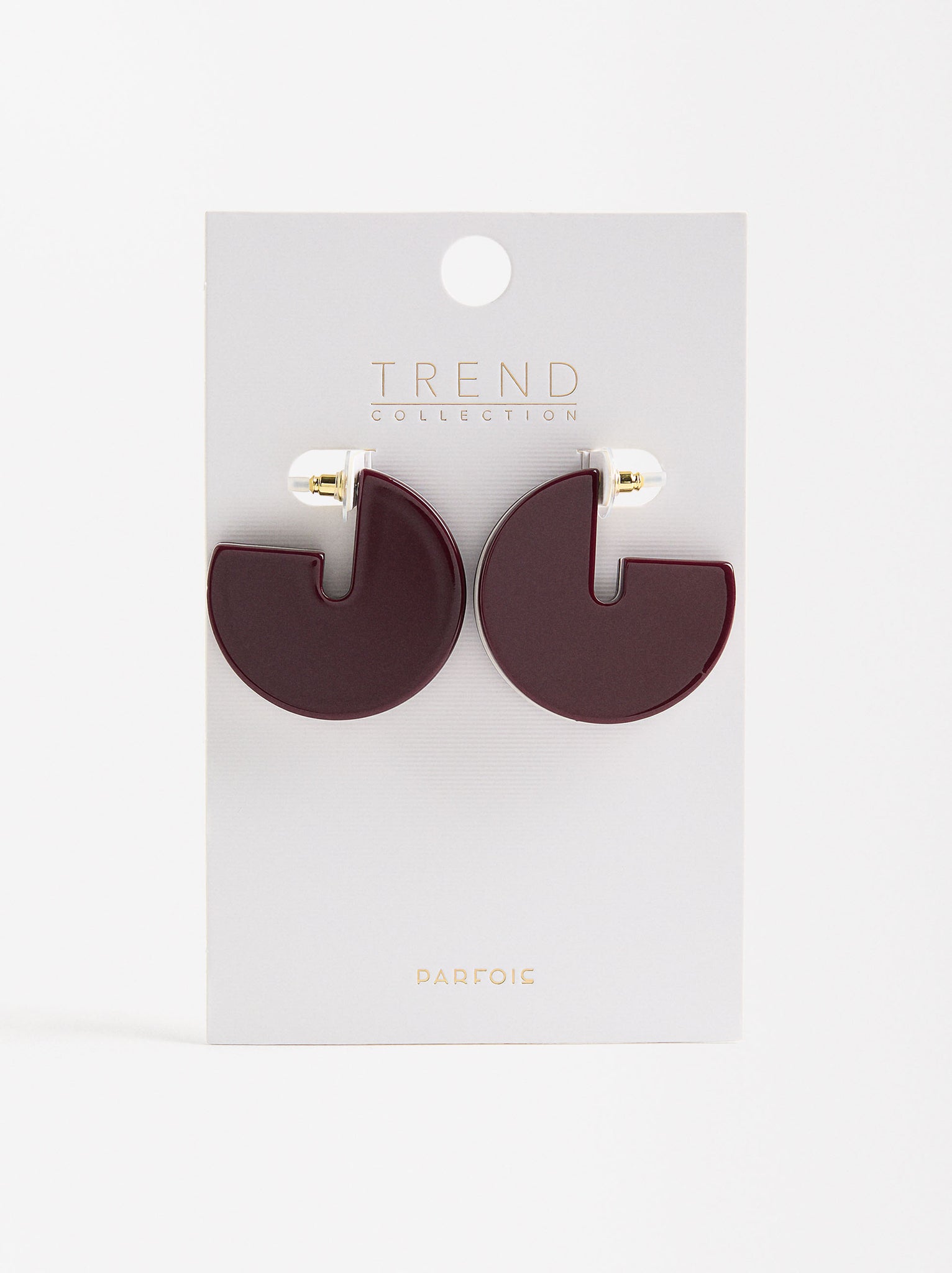 Bicolor Round Earrings