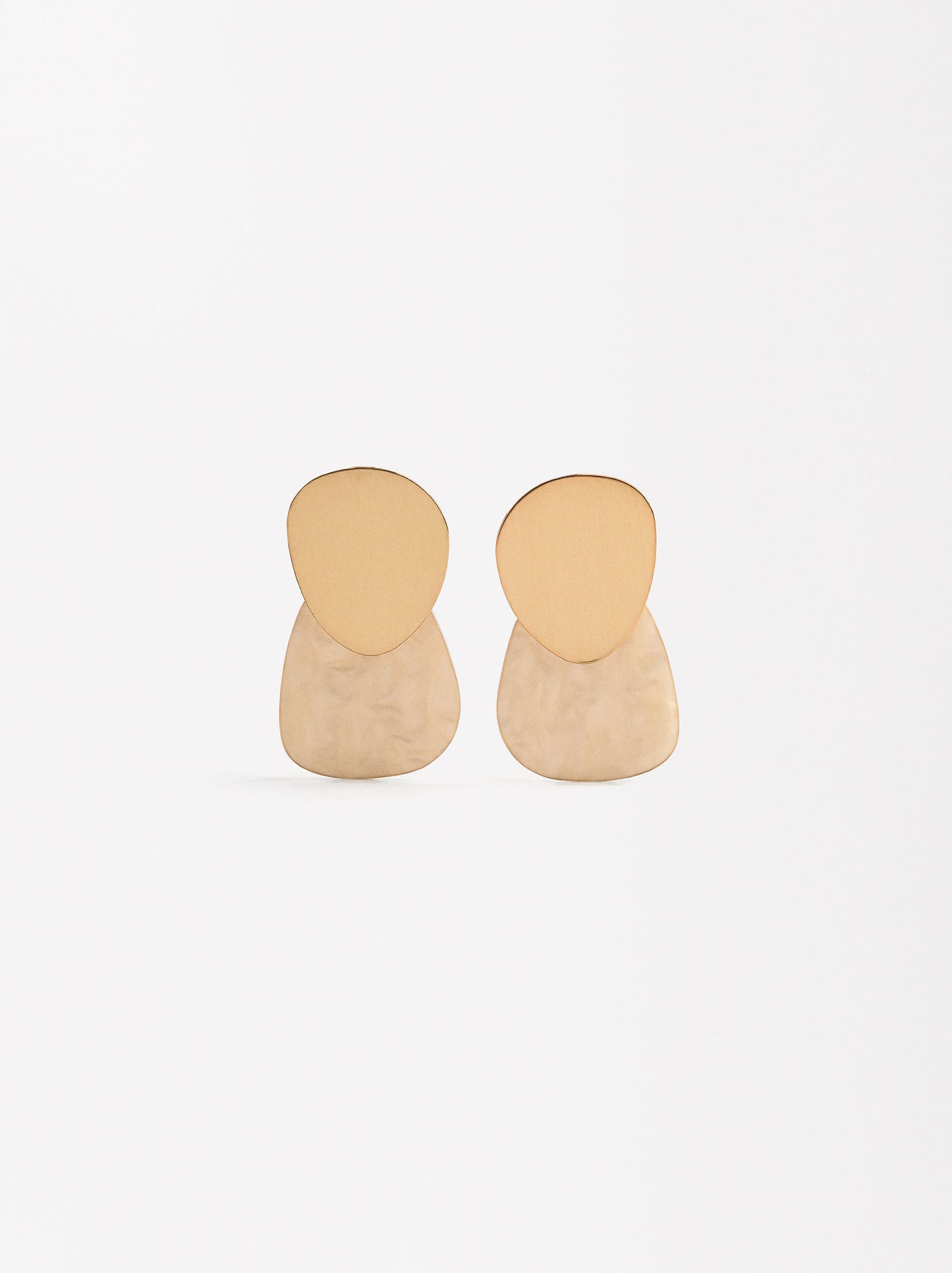 Oval Pearl-Effect Earrings