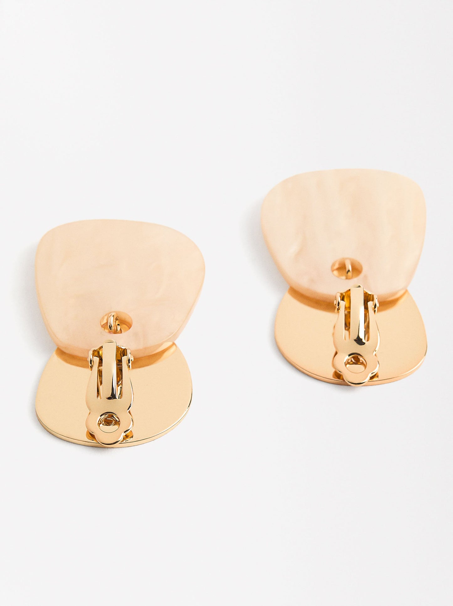 Oval Pearl-Effect Earrings