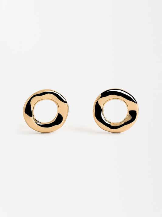 Earrings With Irregular Hoops