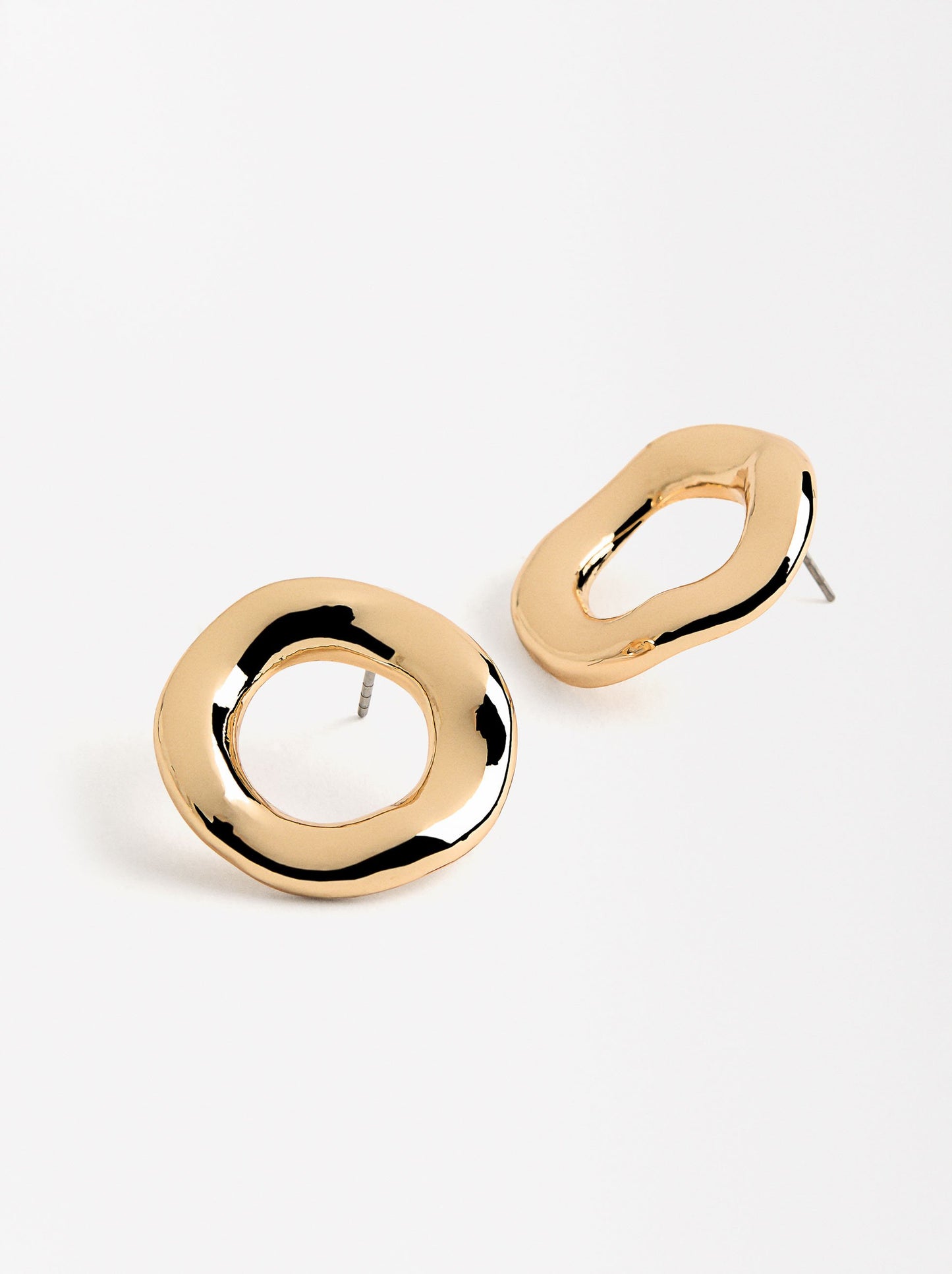 Earrings With Irregular Hoops