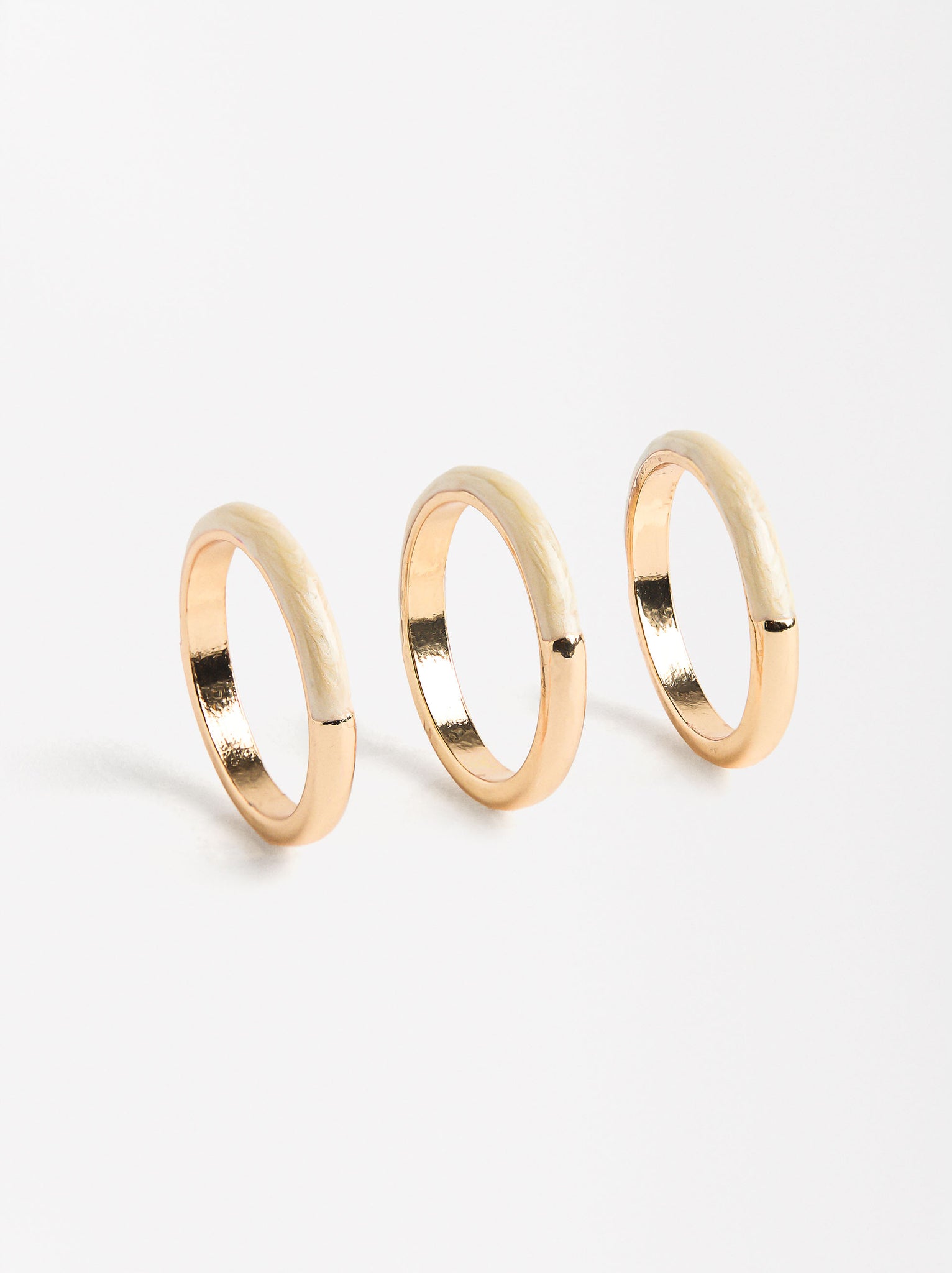 Set Of Rings With Enamel