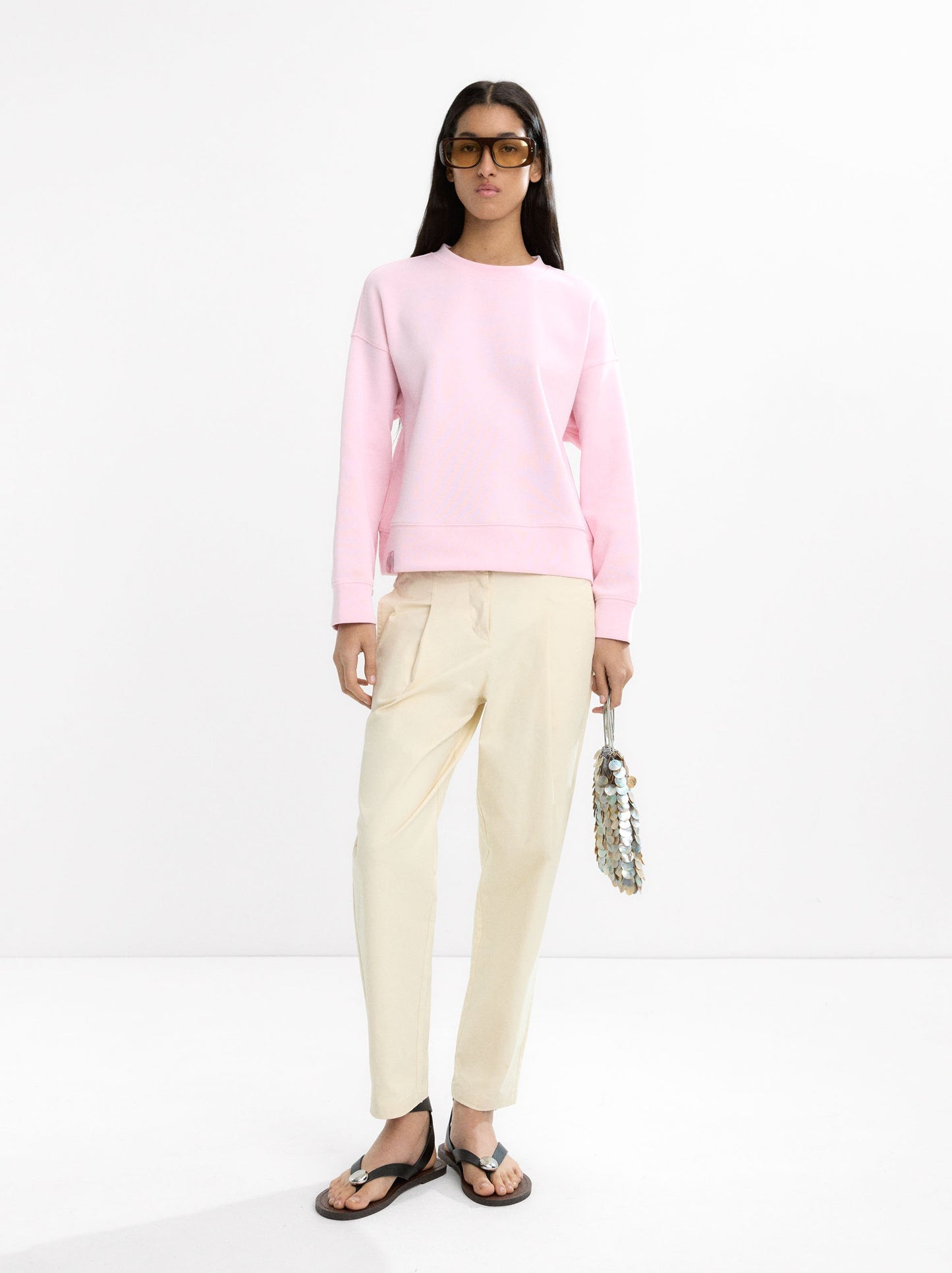 Cotton Sweatshirt With Patch