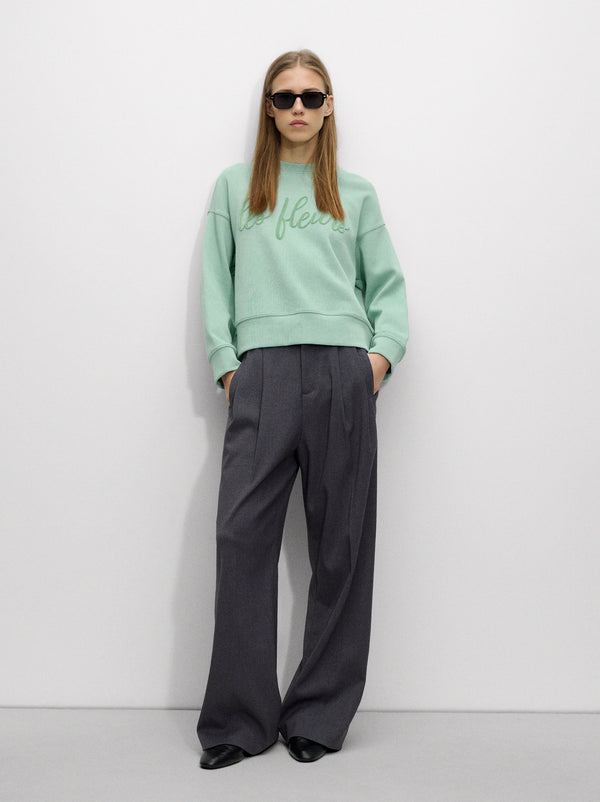 Cotton Sweatshirt With Patch