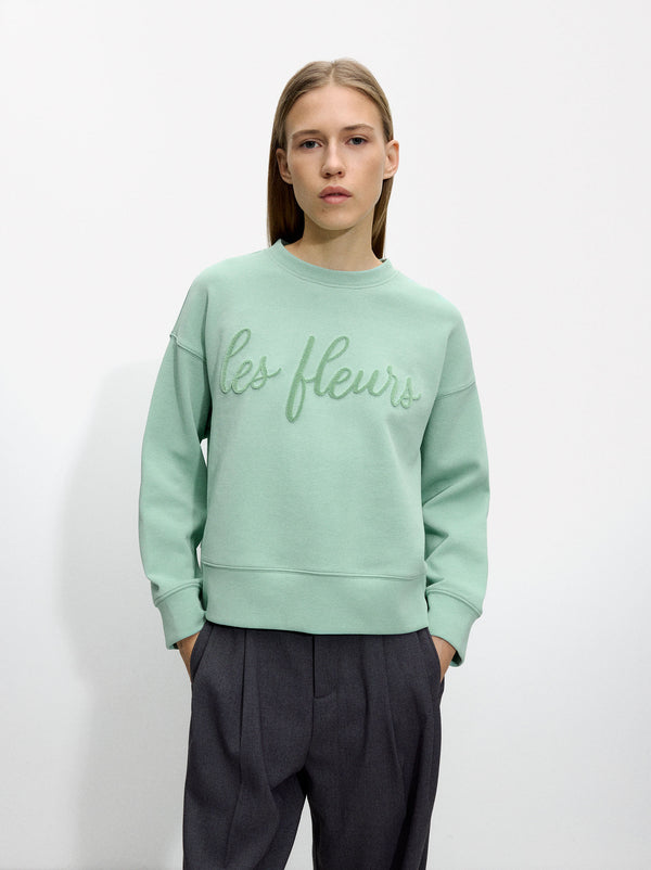 Cotton Sweatshirt With Patch