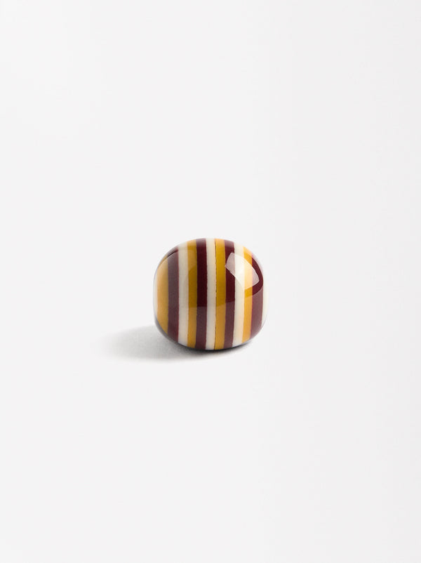 Striped Rounded Ring
