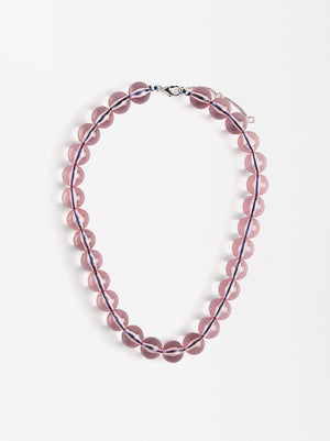 Transparent Bead Necklace