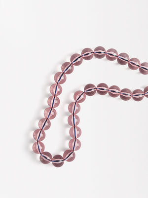 Transparent Bead Necklace