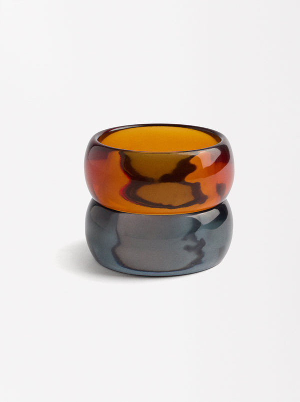 Bicolor Bracelet Set