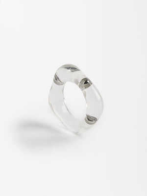 Transparent Square Ring