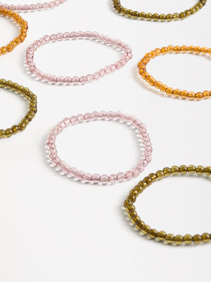 Transparent Elastic Bracelet Set