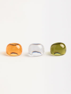 Bold Glass Set Of Rings