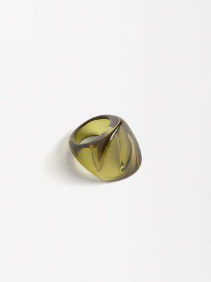 Oval Resin Ring