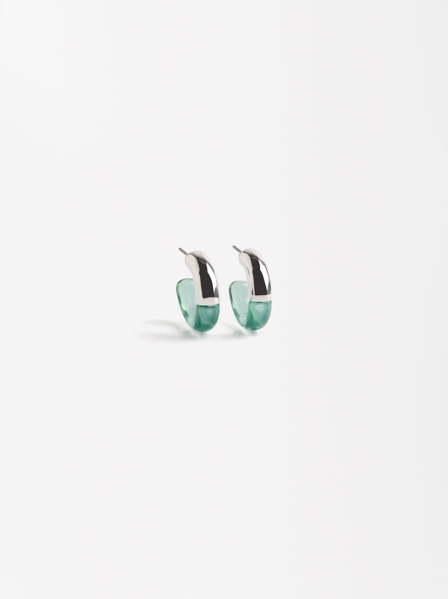 Open Hoops With Stone Effect
