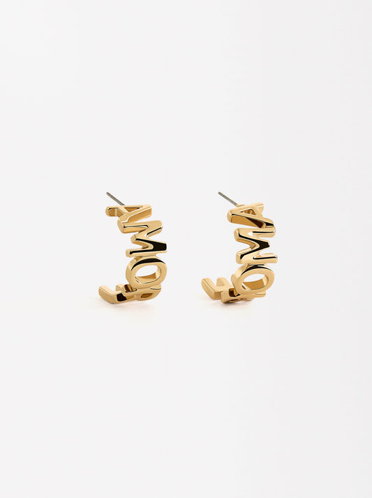 Open Hoops Earrings Amore